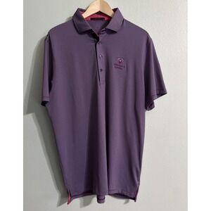 Greyson Golf Polo Performance shirt Size L Purple Pink Scottsdale National
